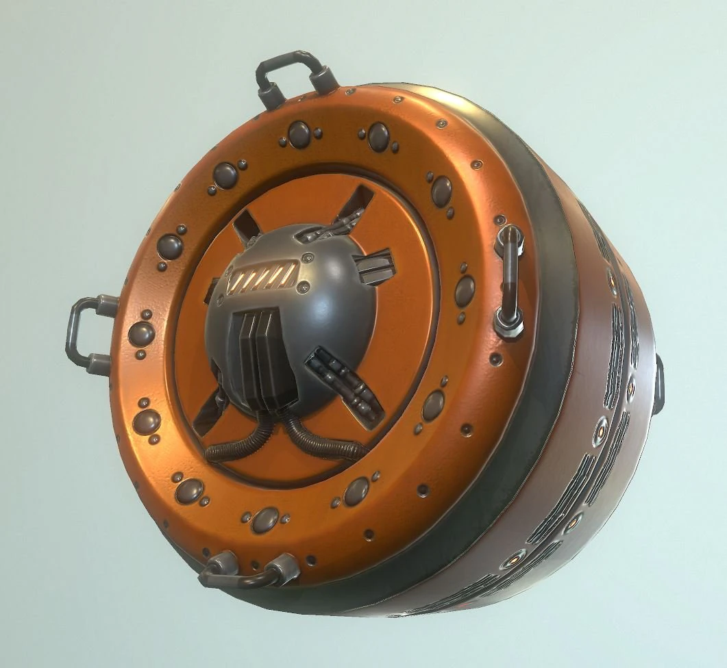 ai control module orange version 3D Model .c4d .max .obj .3ds .fbx .stl .blend 