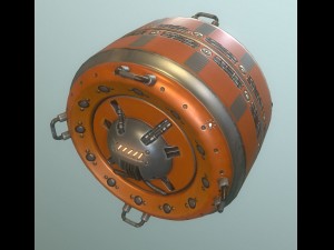 ai control module orange version 3D मॉडल