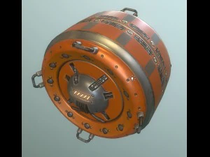 ai control module orange version 3D Model