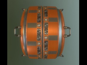 ai control module orange version 3D मॉडल