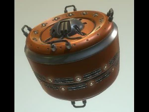 ai control module orange version 3D Model