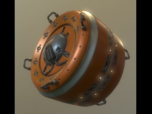 ai control module orange version 3D मॉडल