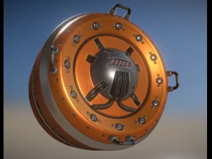 ai control module orange version 3D Model