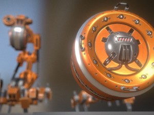ai control module orange version 3D मॉडल