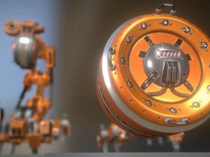 ai control module orange version 3D Model