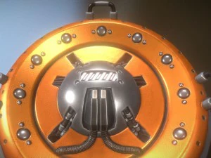 ai control module orange version 3D Model