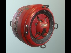 ai control module red version 3D Model