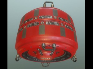 ai control module red version 3D Model