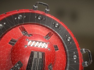 ai control module red version 3D Model