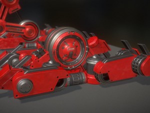 ai control module red version 3D Model