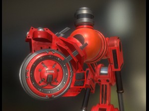 ai control module red version 3D Model