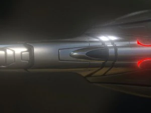 spaceship - keeper - high-poly version 3D Model