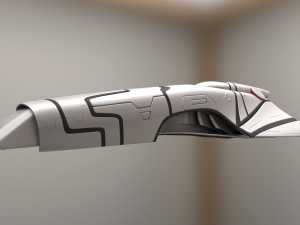 spaceship - keeper - high-poly version 3D Model