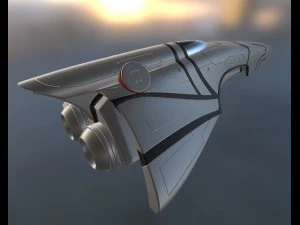 spaceship - keeper - high-poly version 3D Model