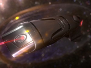 spaceship - keeper - rigged and animated version 3Dモデル