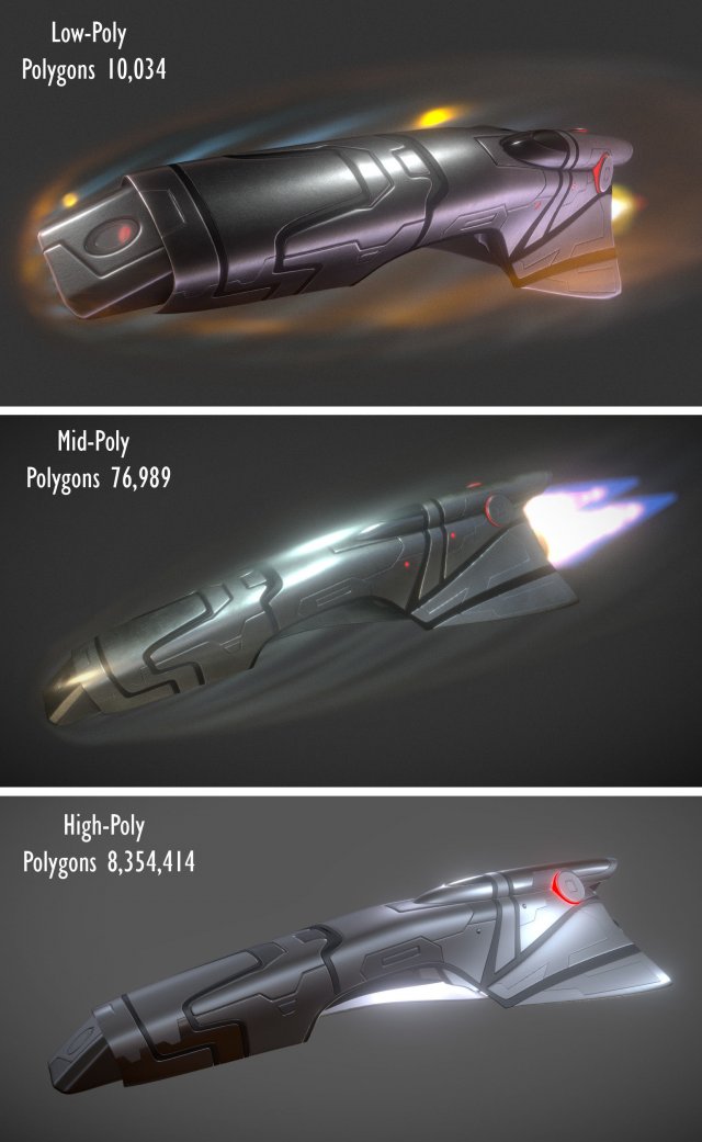 spaceship keeper package 3D Model .c4d .max .obj .3ds .fbx .stl .blend 