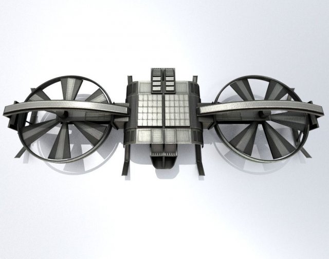controllable drone design 3D Model .c4d .max .obj .3ds .fbx .stl .blend 