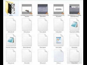 progettazione di droni controllabili Modello 3D