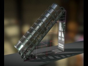 futuristic stairs collection basic 3D Model