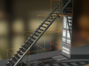futuristic stairs collection basic Modelo 3D