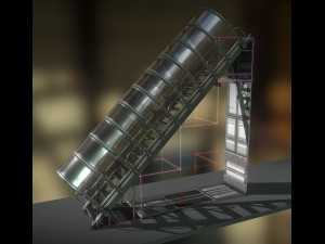 futuristic stairs collection basic Modelo 3D