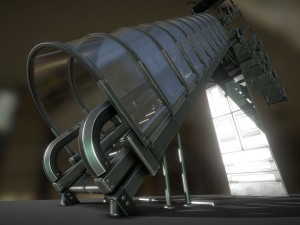 futuristic stairs collection basic Modelo 3D