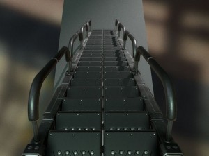 futuristic stairs collection basic Modelo 3D