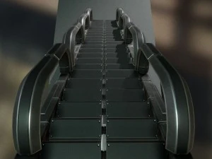 Colecci&oacute;n de escaleras futuristas b&aacute;sicas. Modelo 3D