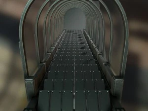 Colecci&oacute;n de escaleras futuristas b&aacute;sicas. Modelo 3D