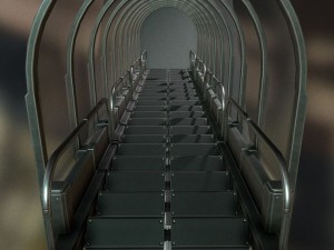 futuristic stairs collection basic Modelo 3D