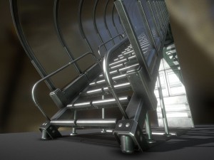 futuristic stairs collection basic Modelo 3D