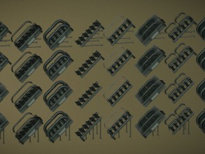 futuristic stairs collection basic Modelo 3D