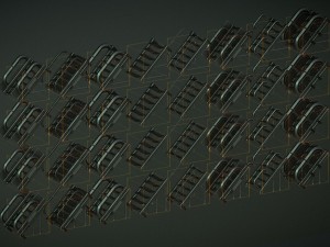 futuristic stairs collection basic Modelo 3D