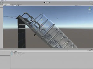 Colecci&oacute;n de escaleras futuristas b&aacute;sicas. Modelo 3D