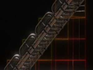 futuristic stairs collection rusty and basic 3D 模型