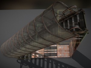 futuristic stairs collection rusty and basic 3D 模型