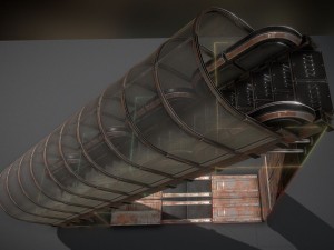 futuristic stairs collection rusty and basic 3D 模型