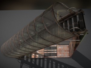 futuristic stairs collection rusty and basic 3D 模型