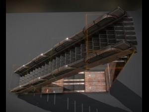 futuristic stairs collection rusty and basic 3D 模型