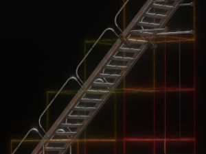 futuristic stairs collection rusty and basic 3D 模型