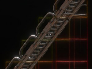 futuristic stairs collection rusty and basic 3D 模型