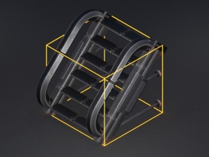 futuristic stairs collection rusty and basic 3D 模型