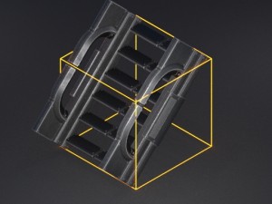 futuristic stairs collection rusty and basic 3D 模型
