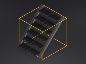 futuristic stairs collection rusty and basic 3D 模型