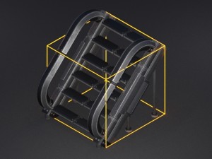 futuristic stairs collection rusty and basic 3D 模型