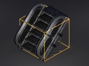 futuristic stairs collection rusty and basic 3D 模型