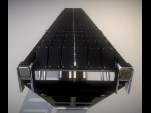 futuristic stairs collection white plastic 3D Model