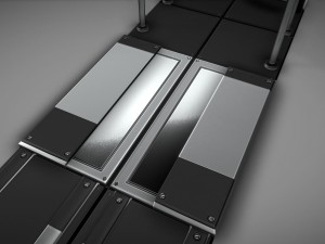 futuristic stairs collection silver Modèle 3D
