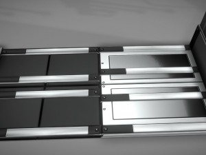 futuristic stairs collection silver Modèle 3D