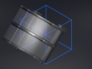 futuristic stairs collection silver Modèle 3D